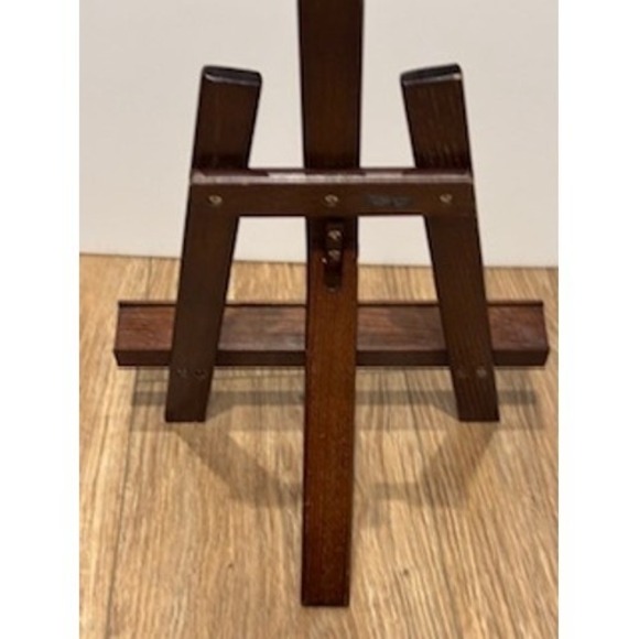 Wooden Display Easel Tabletop Large Art Stand Photo Holder Dark Brown - Picture 4 of 12